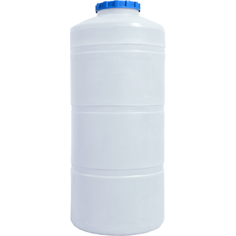 Бочка 750 л вузька вертикальна ВО ПБ біла Пласт бак